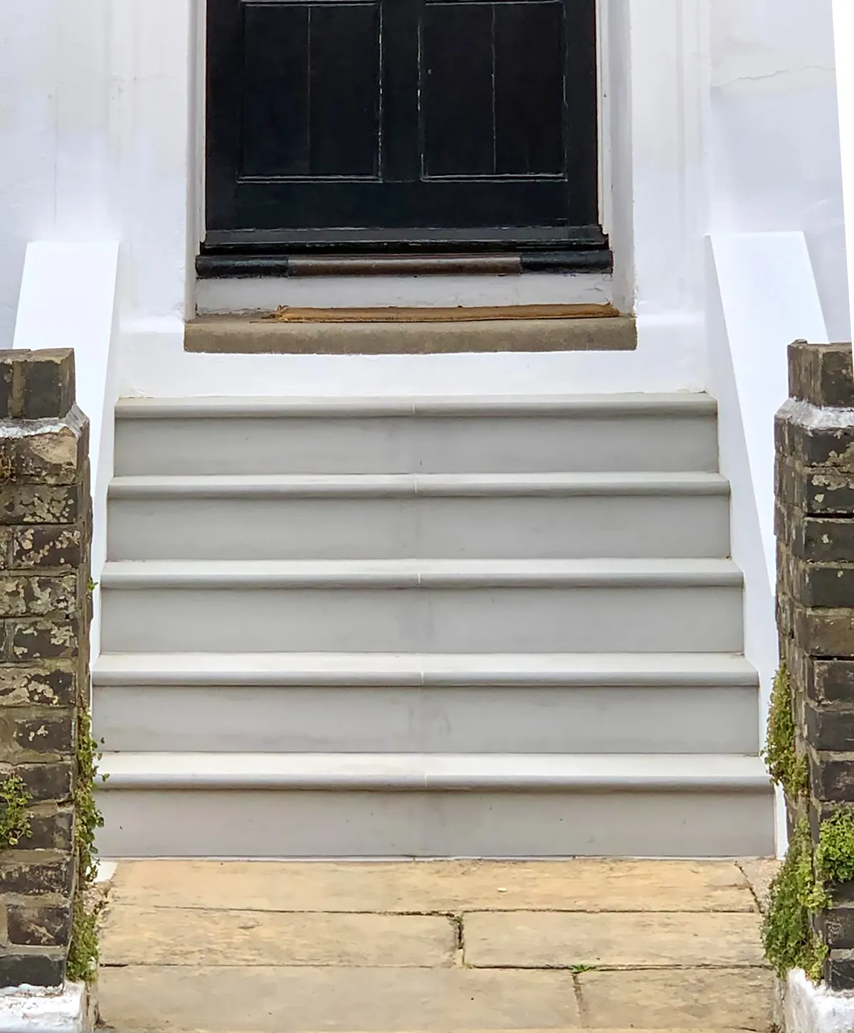 Sandstone staircase front view